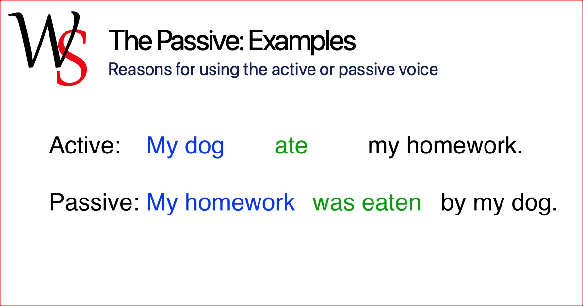 Passive Examples Passive Voice Writing Support