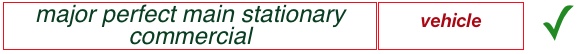 Example of collocation test item