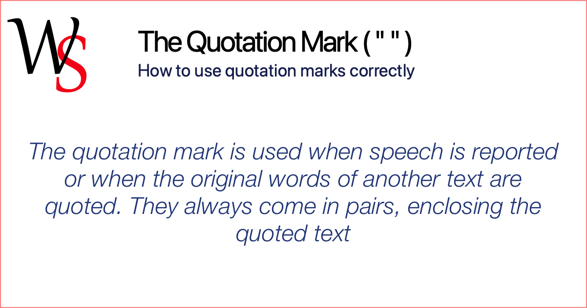 quotation mark after number meaning