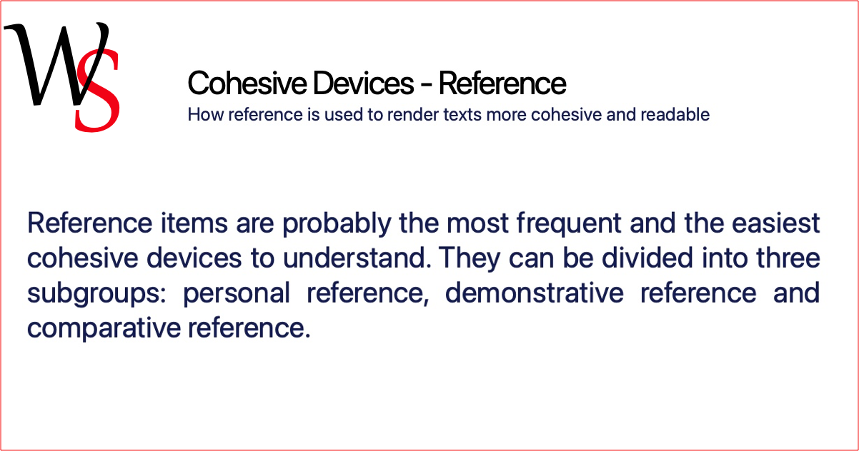 What Is Reference In Cohesive Devices What Is Reference In Cohesive Devices
